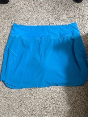 Athleta Blue Run with It Skort 16” Size XL